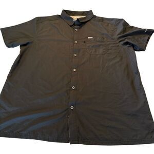 Columbia PFG Omni-Shade Button Front Shirt | Black Fishing Shirt | Men’s 2XL
